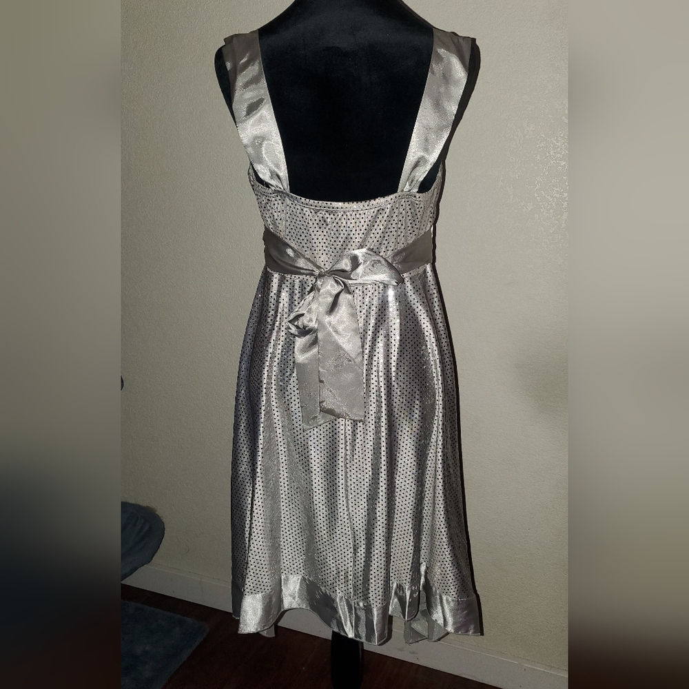 Appropriate Behavior Silver/Grey Sequin Dress Siz… - image 7